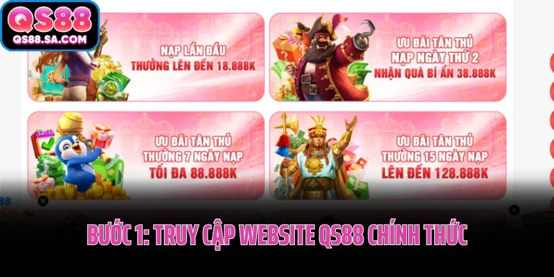 Truy cập website QS88 chính thức