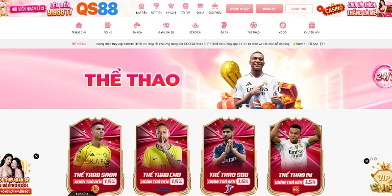 Thể thao QS88 "Cược là được"